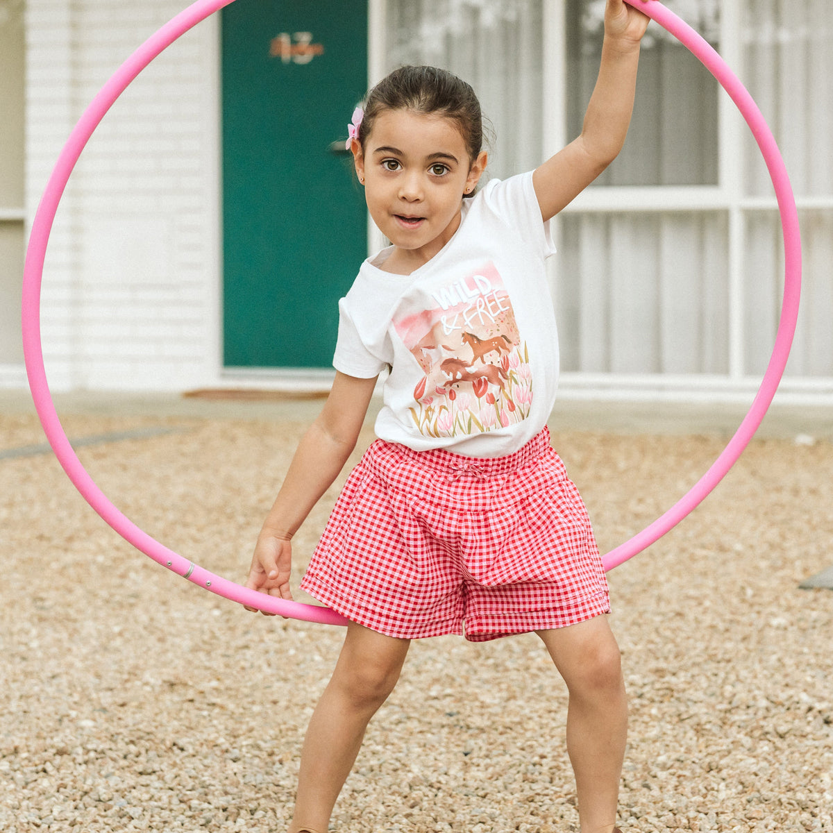 SUNDAE GINGHAM SHORTS 3-7Y