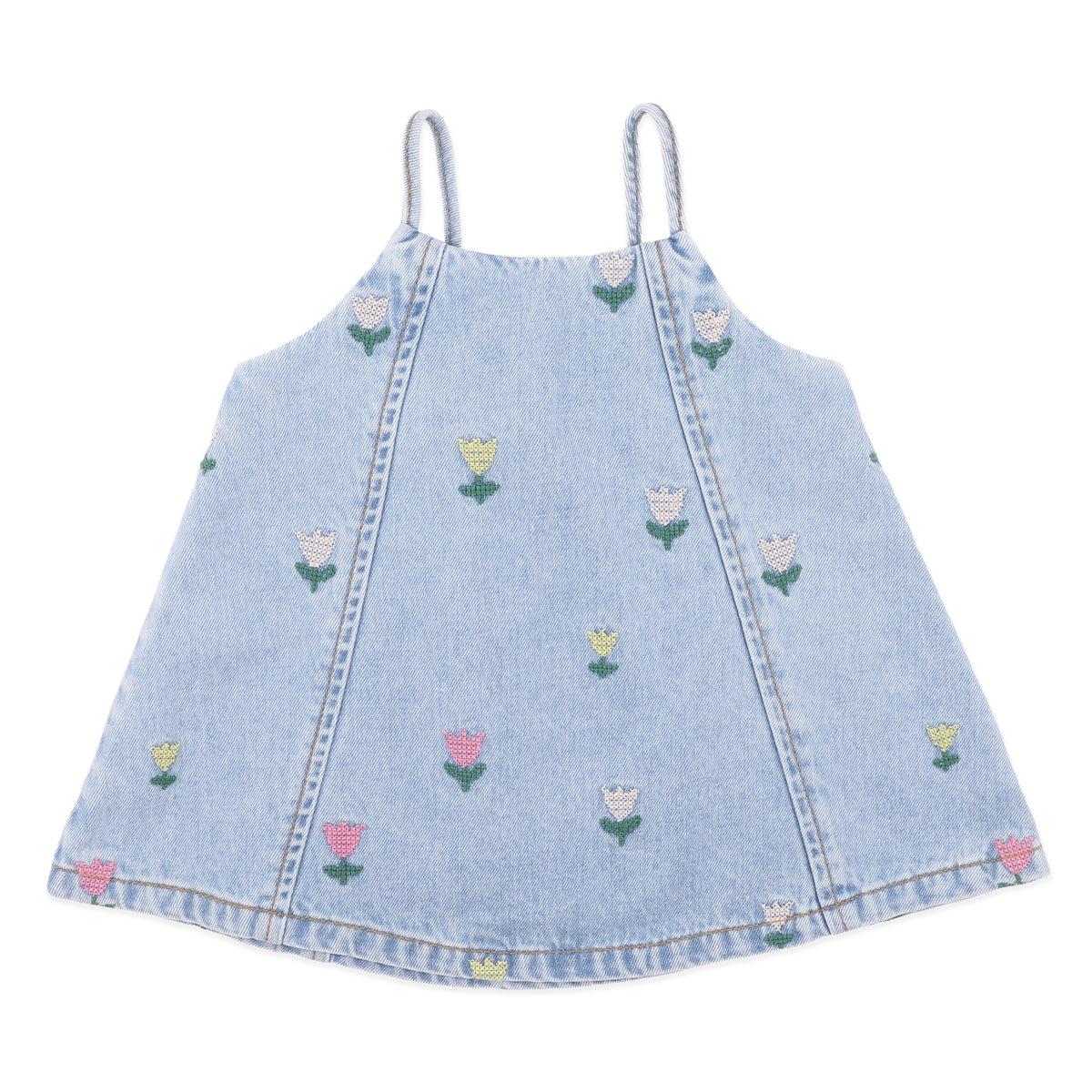 SUNDAE DENIM TULIP DRESS 3-7Y