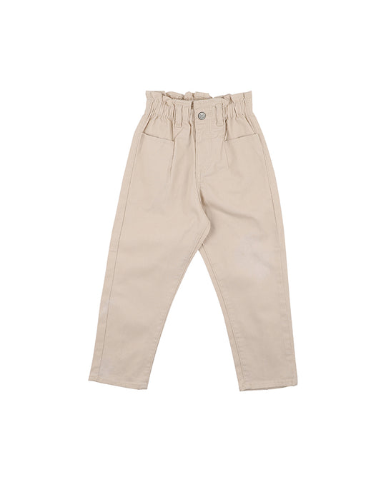 Paperbag Twill Pants | 3-7Y