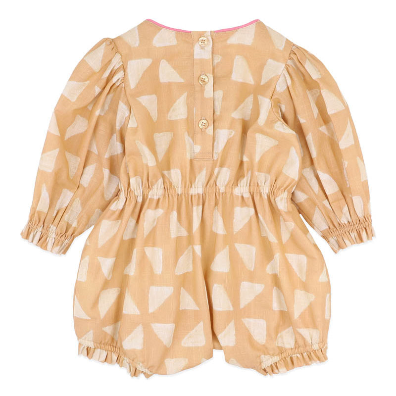 WINTER VACAY EMB. LS ROMPER