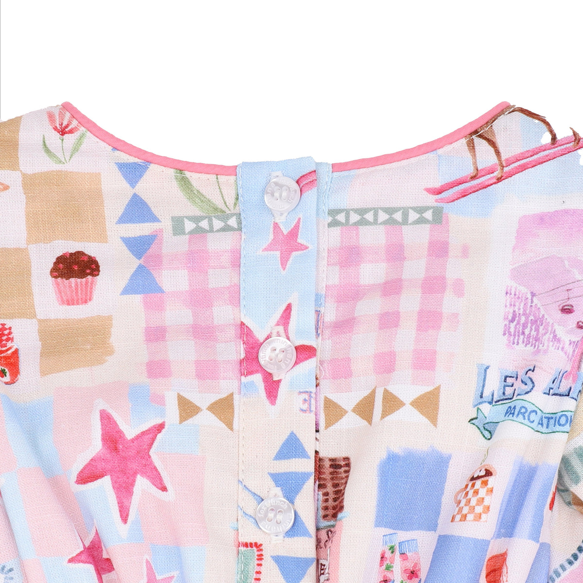 WINTER VACAY PRINT LS ROMPER