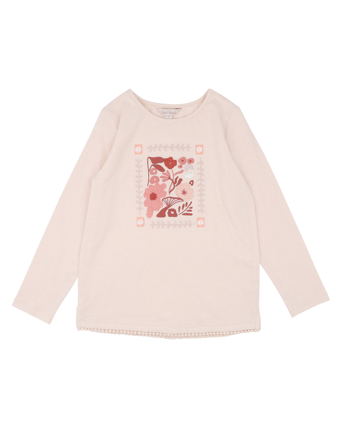 WILD GARDEN BOUCLE ORGANIC LS TEE | 3-7YRS