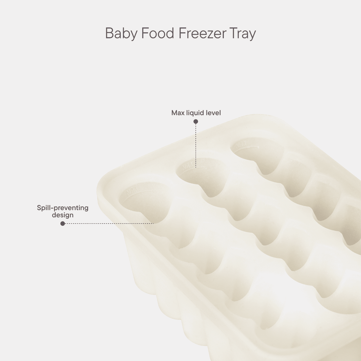 BIBS Baby Food Freezer Tray | Ivory