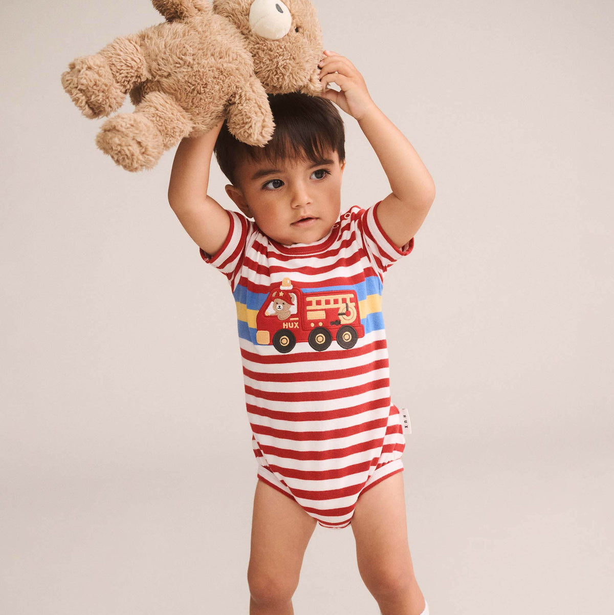 FIREMAN HUX STRIPE ROMPER