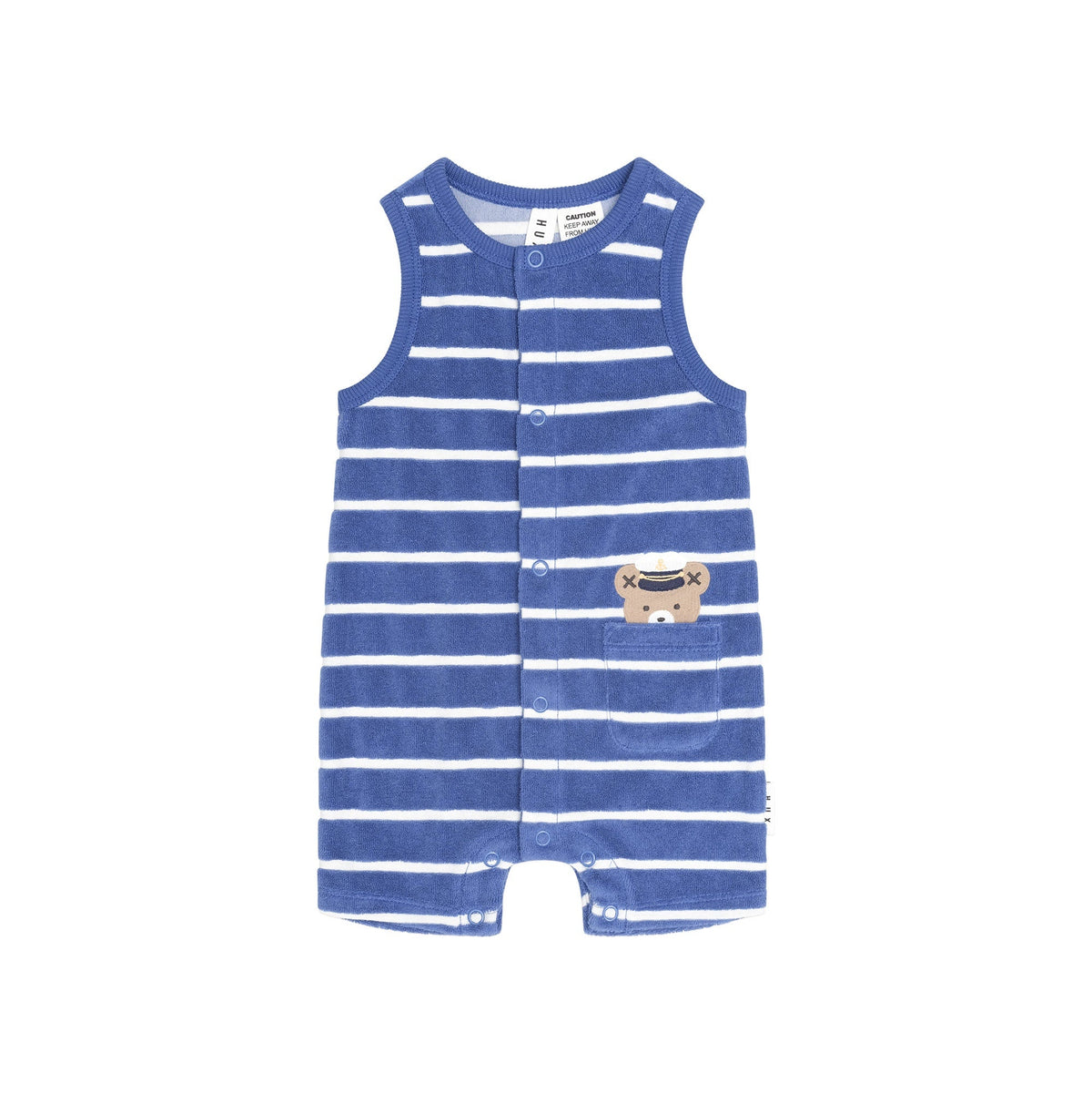 NAUTICAL PEEKABOO HUX TOWELLING ROMPER