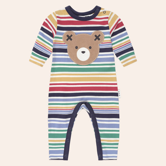 RAINBOW STRIPE HUXBEAR ROMPER