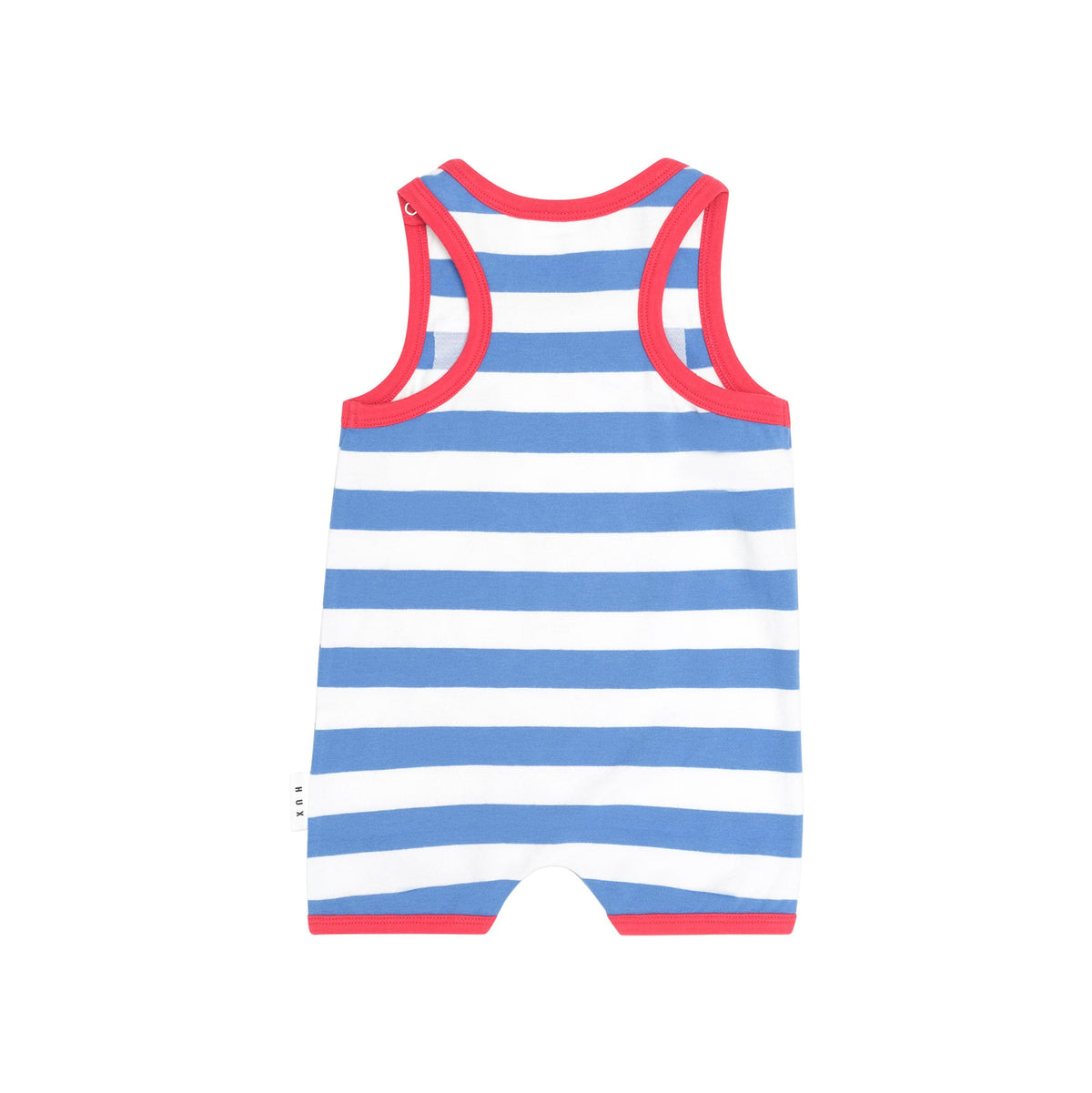 NAUTICAL STRIPE  SITTING HUX S/LESS ROMPER
