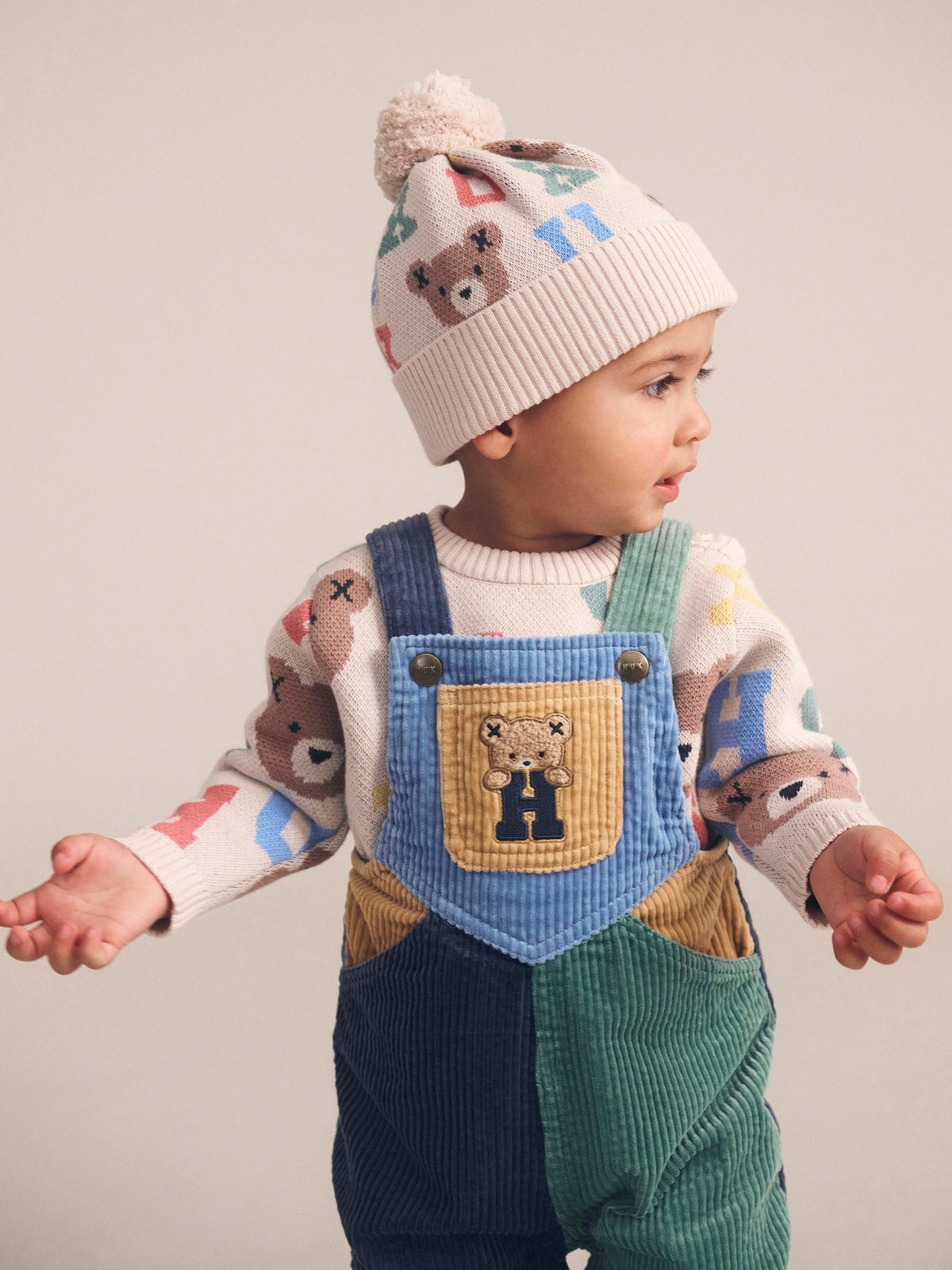 Midnight Colour Block Overalls