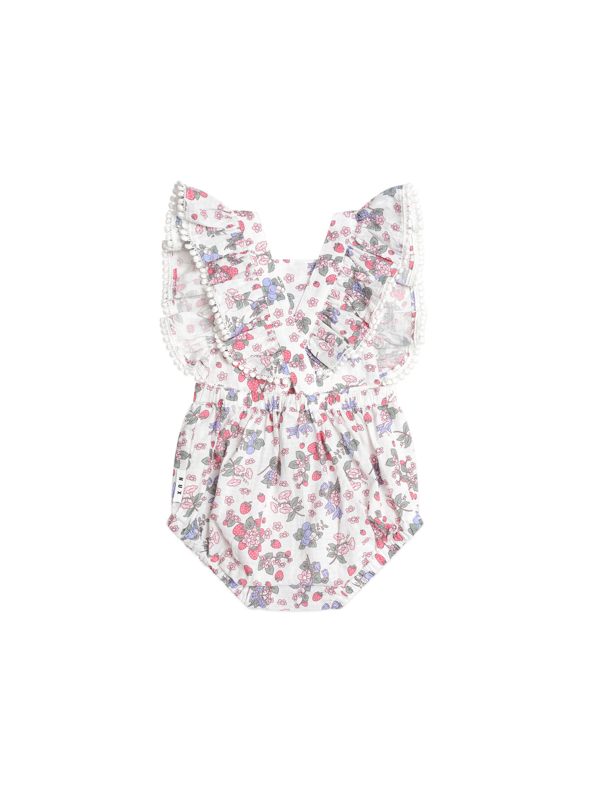 Strawberry Garden Playsuit Cream