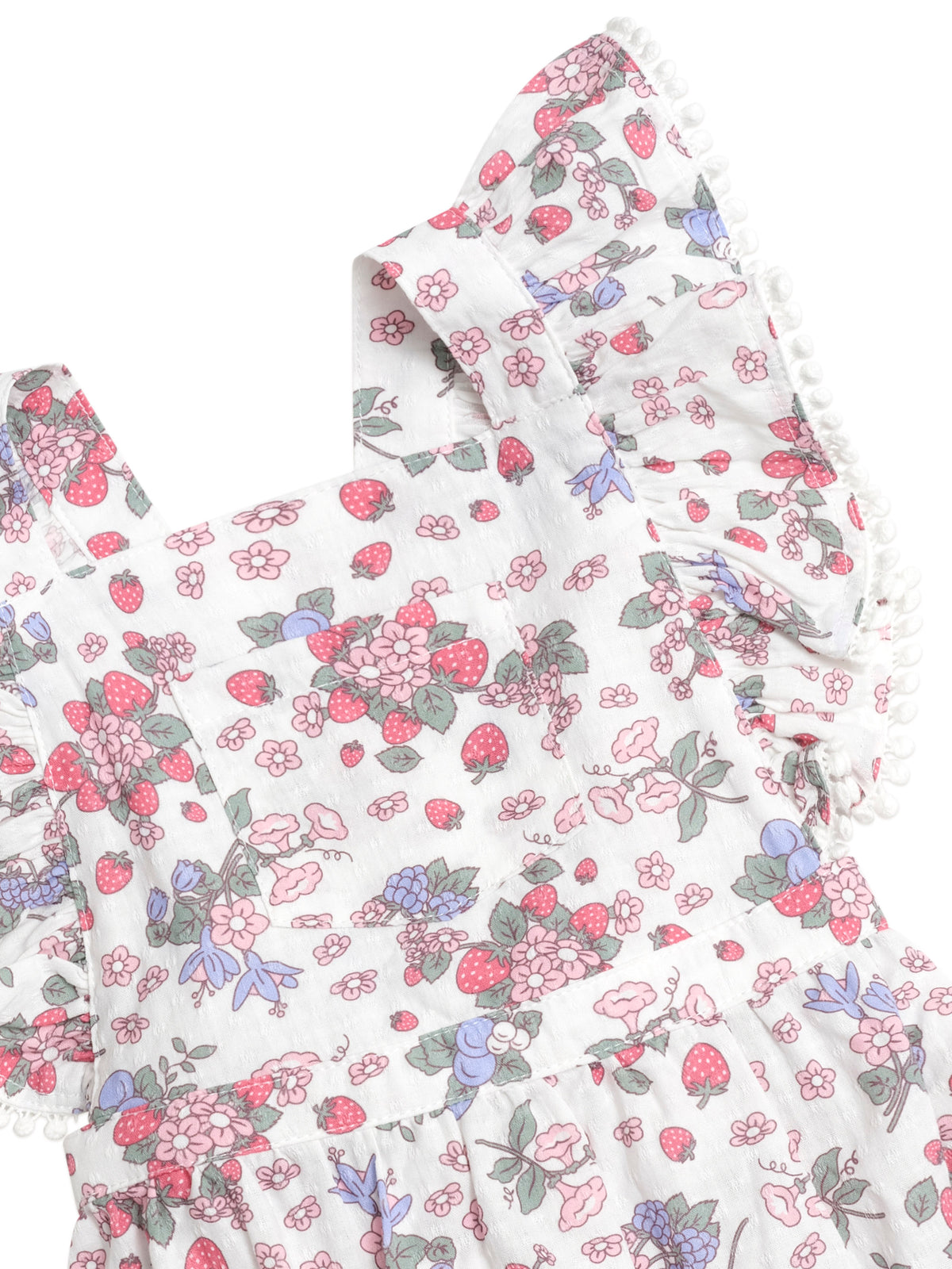 Strawberry Garden Playsuit Cream