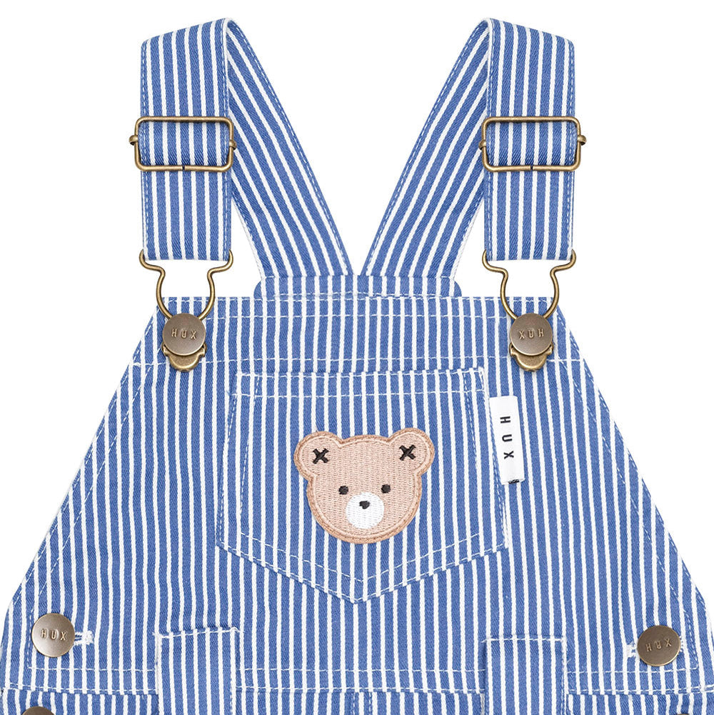 COBALT STRIPE CARPENTER SHORTALL