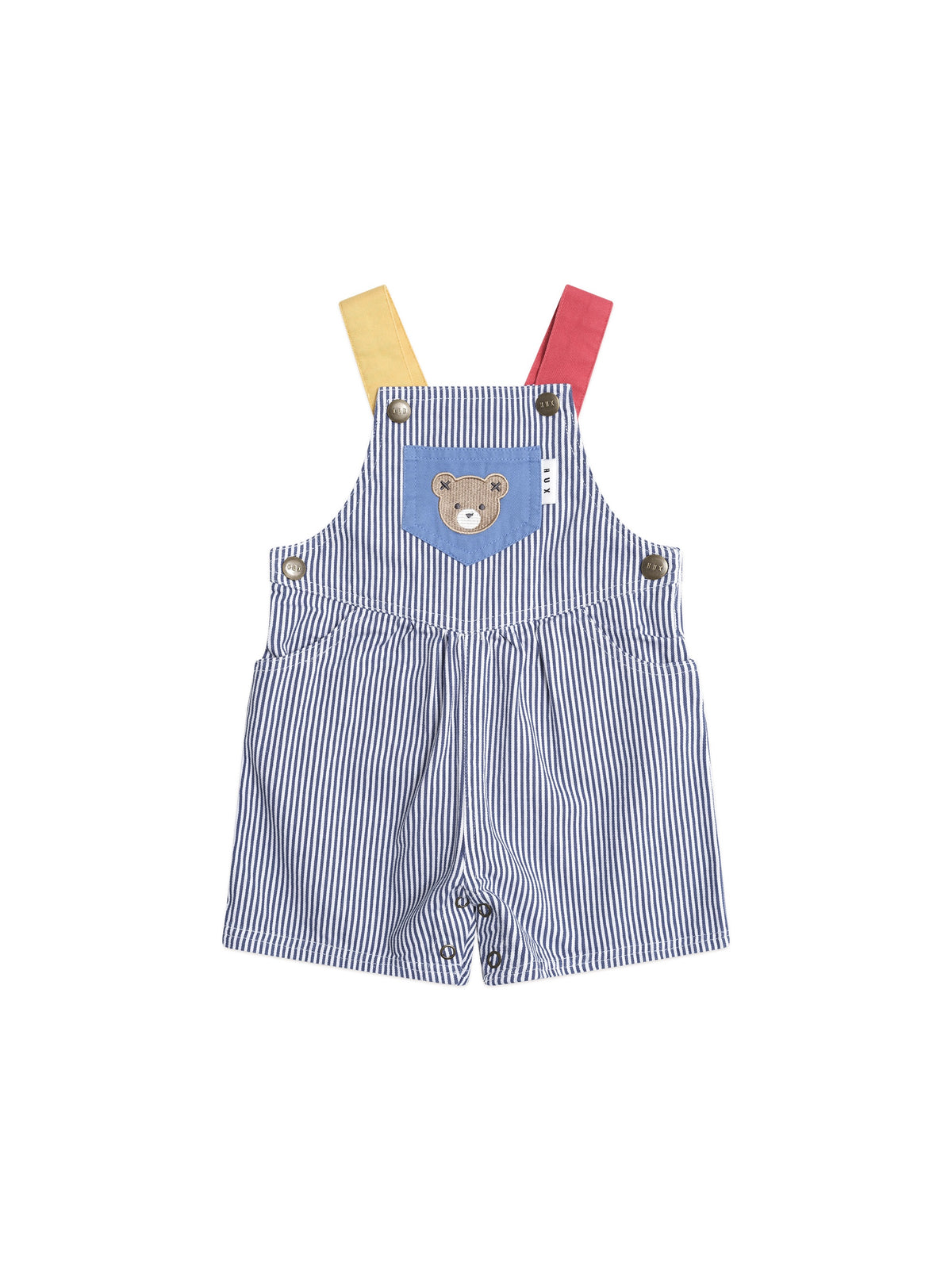 Classic Stripe Short Overalls