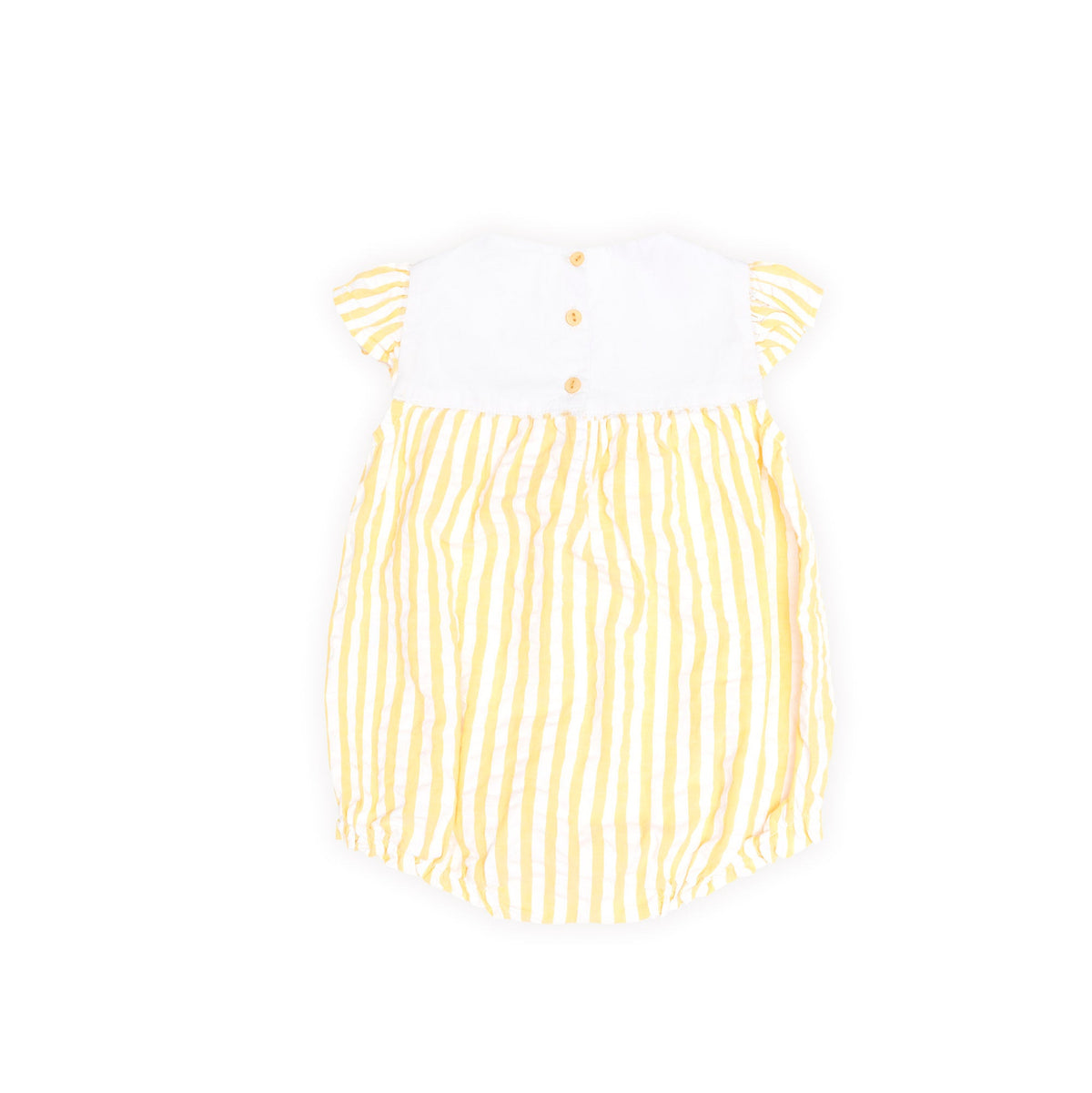 FLOWER FIELD STRIPE PLAYSUIT
