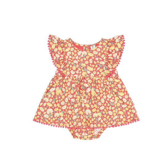 NAUTICAL FLORAL DRESS WITH BLOOMER
