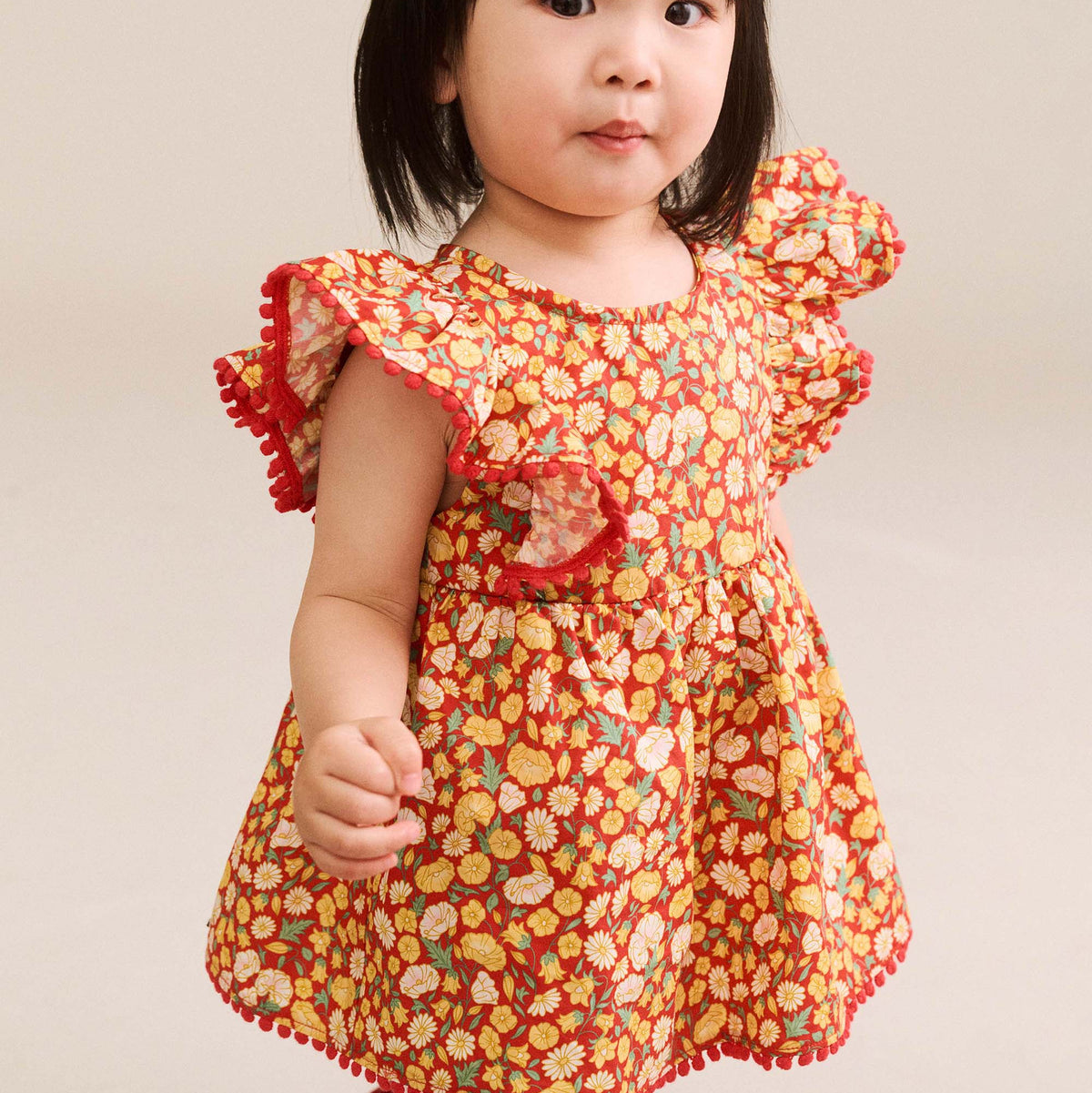 NAUTICAL FLORAL DRESS WITH BLOOMER
