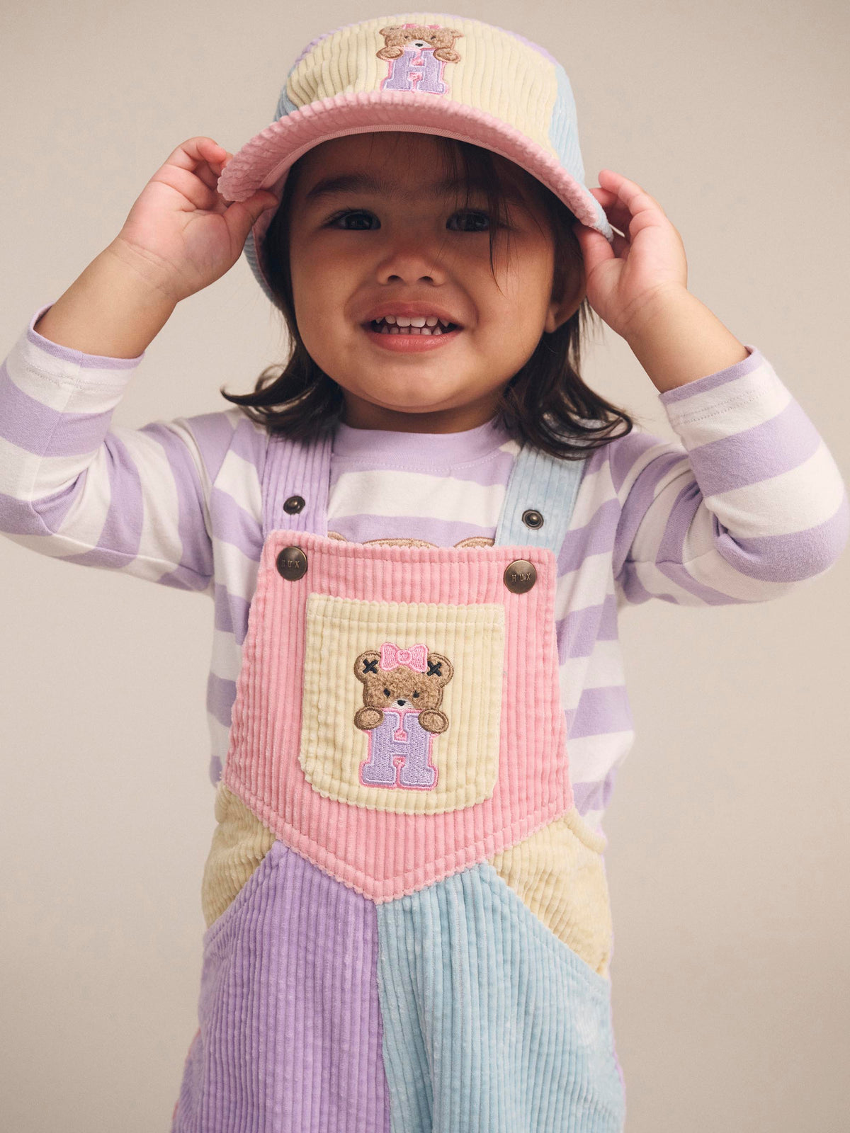 Blush Colour Block Overalls