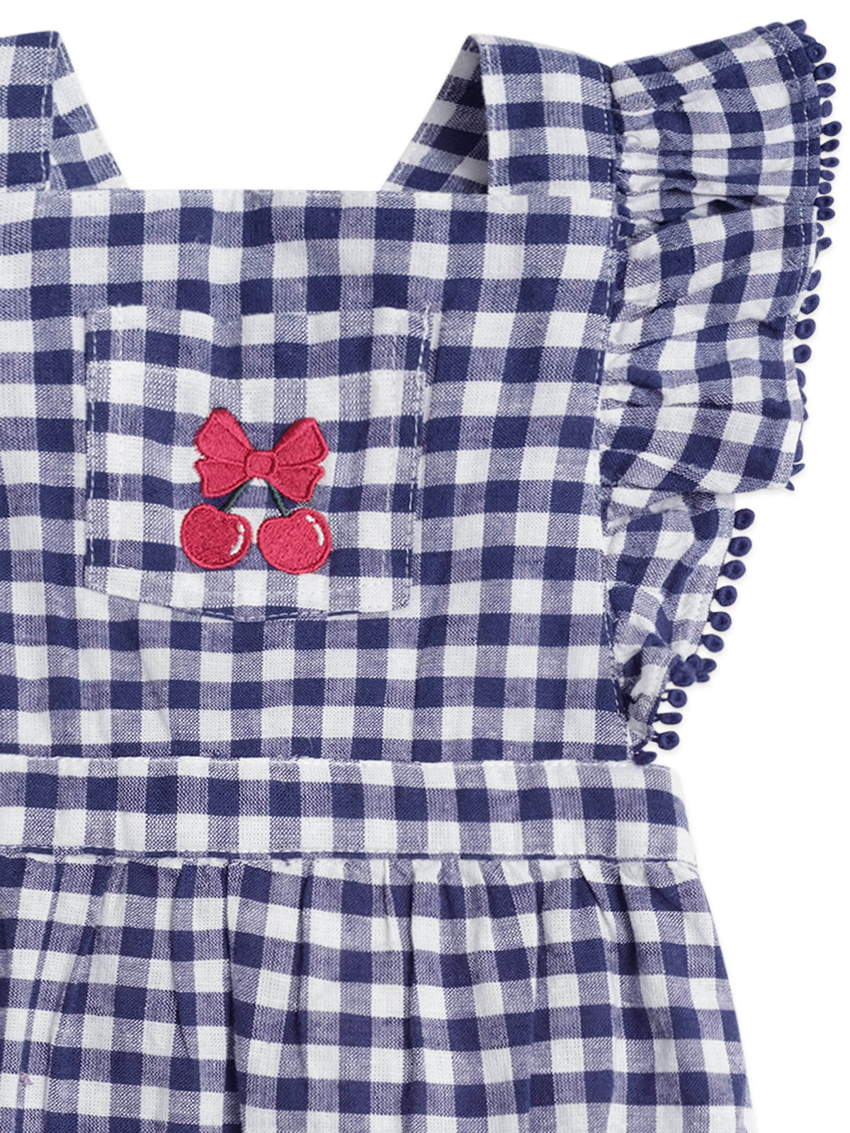 Frilly Playsuit Cherry Pie Check