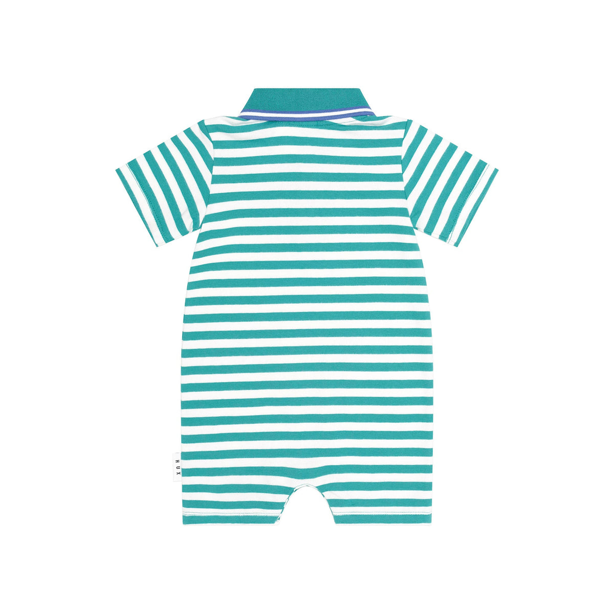 GREEN STRIPE VACAY HUX ROMPER