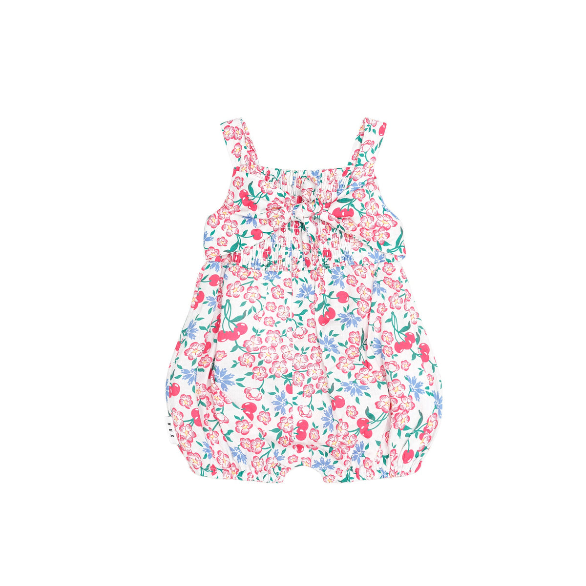 TROPICAL FLORAL TIE ROMPER
