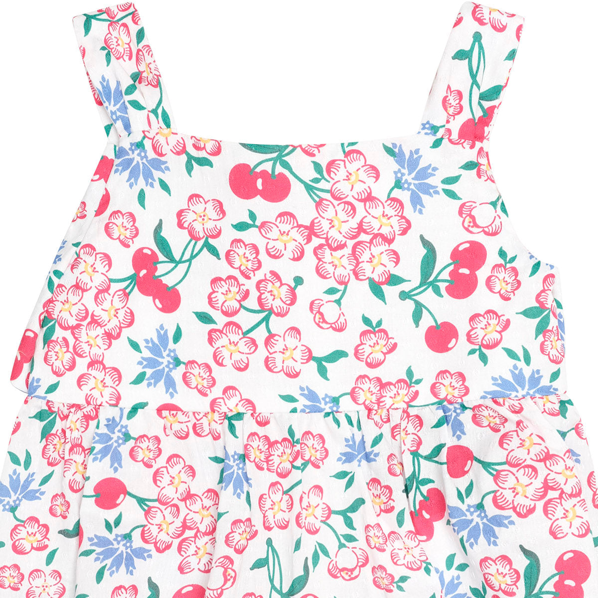 TROPICAL FLORAL TIE ROMPER