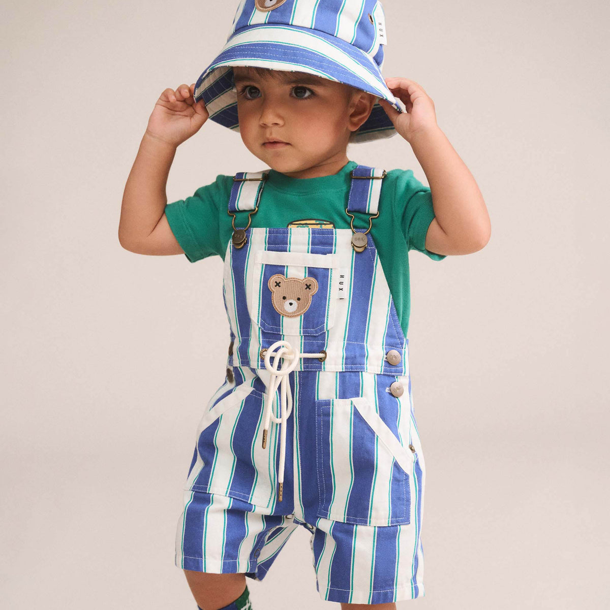 TROPICAL STRIPE SHORTALL