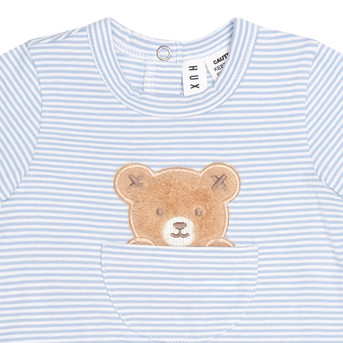 PEEKABOO HUX STRIPE BODYSUIT