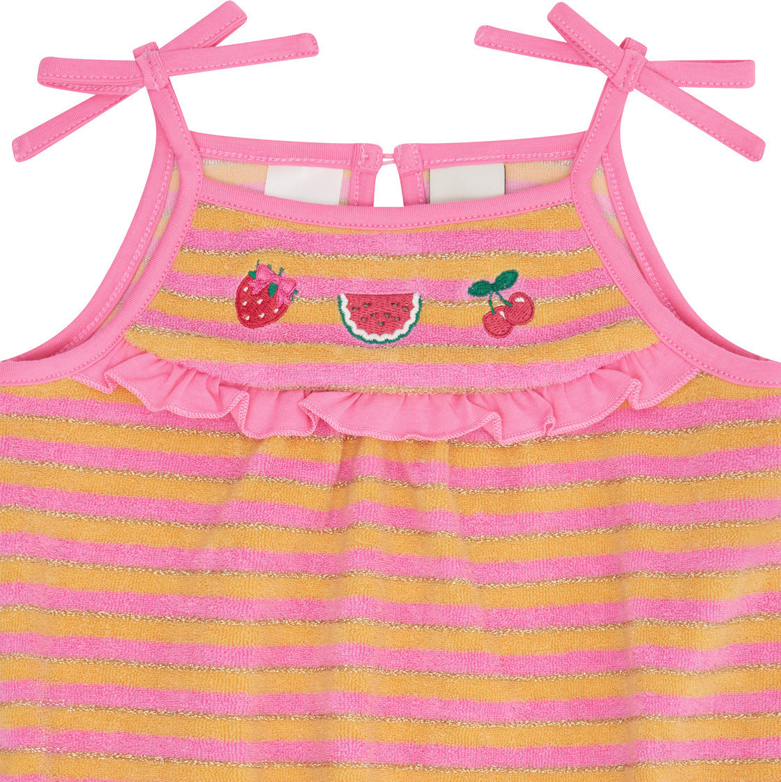 Tropical Fruit Stripe Romper