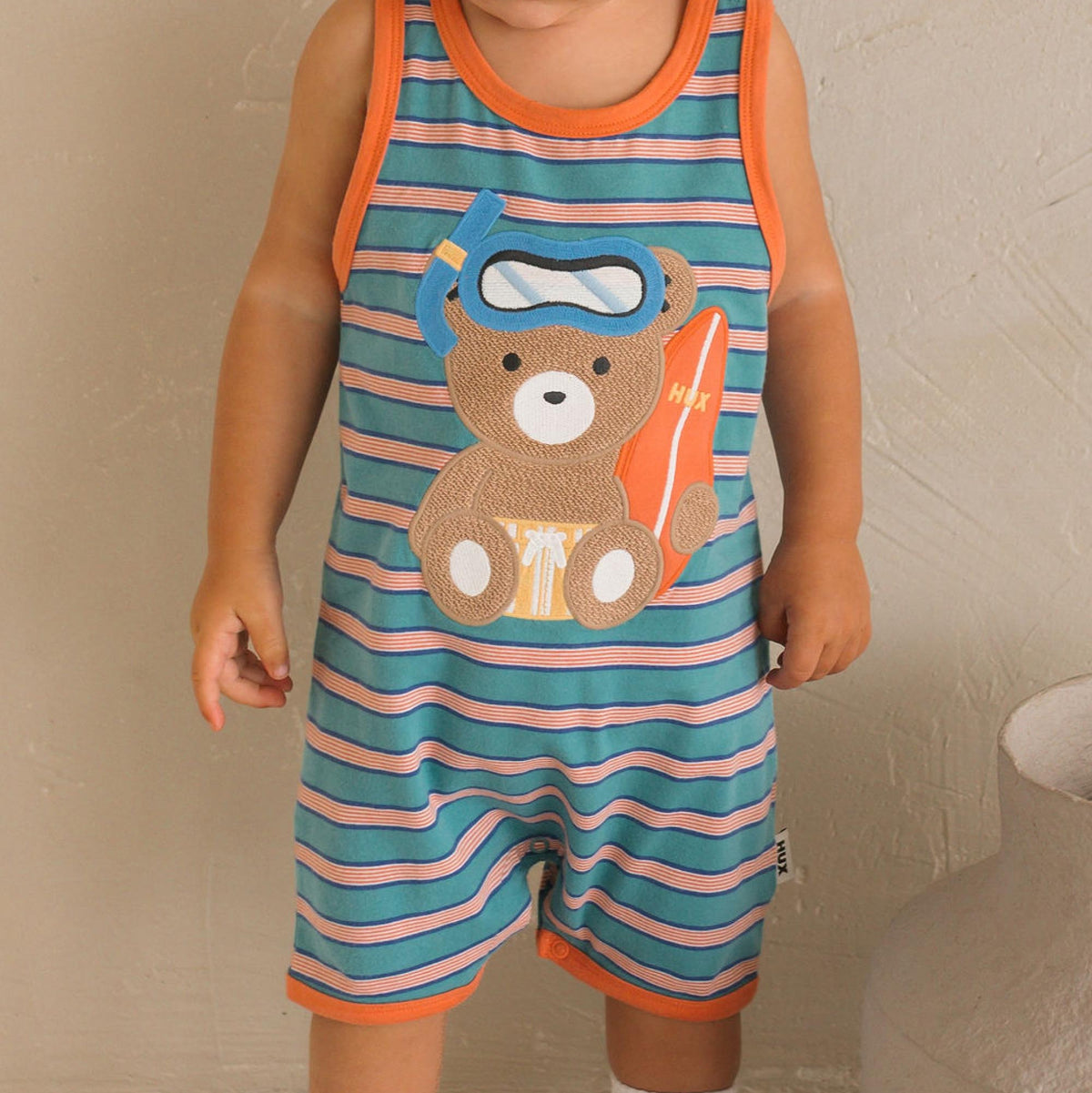 Snorkel Sitting Hux Stripe Romper