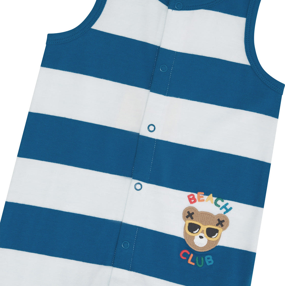 Beach Club Hux Block Stripe Romper