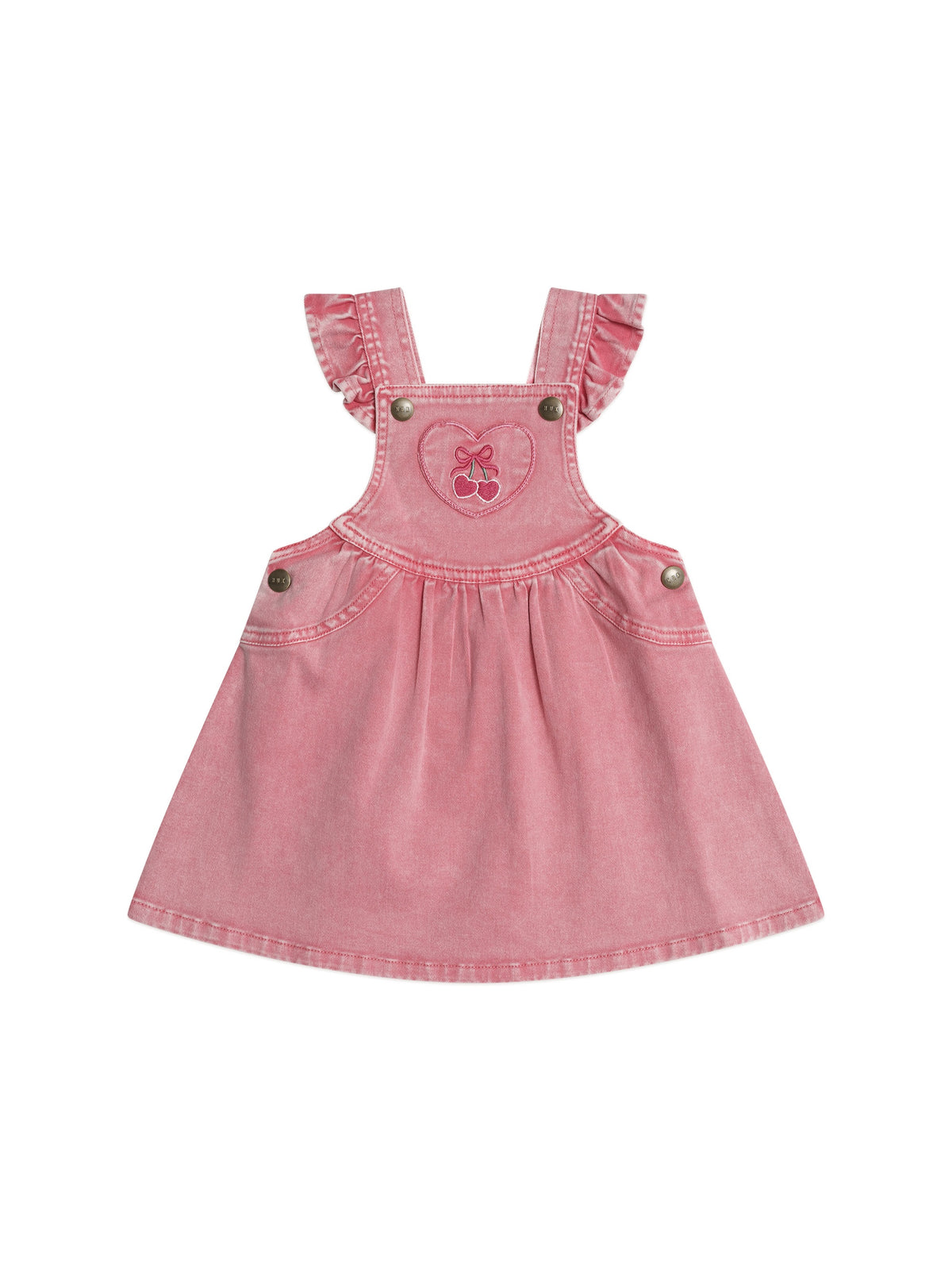 Cherry Heart Vintage Pinafore Dress