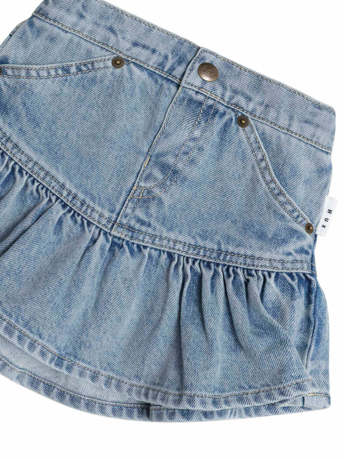 Dreamy Denim Frilly Skirt