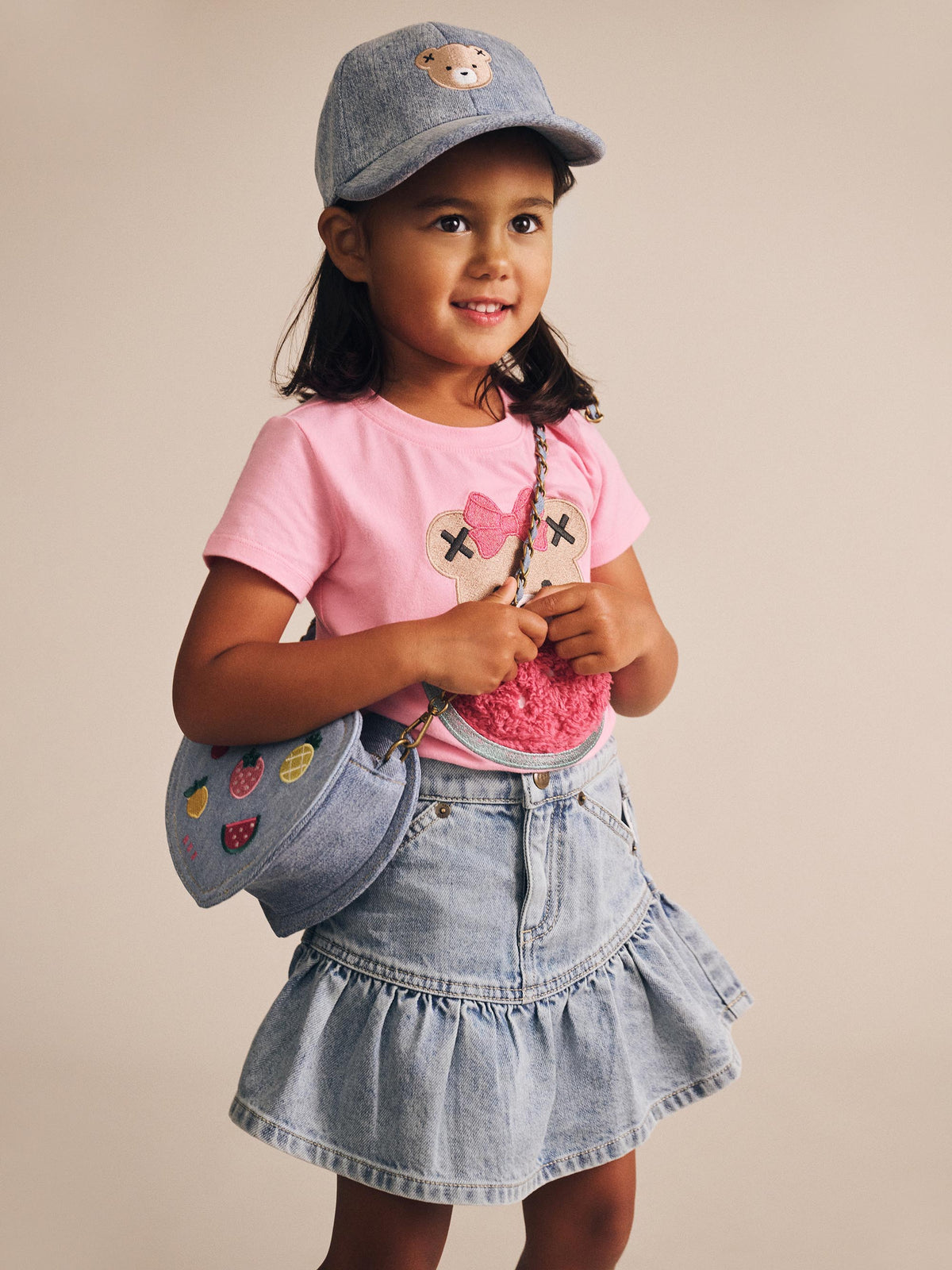 Dreamy Denim Frilly Skirt