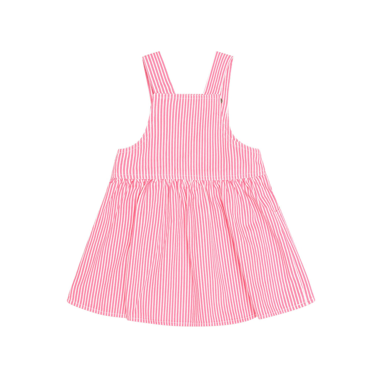 STRAWBERRY EMB STRIPE PINAFORE