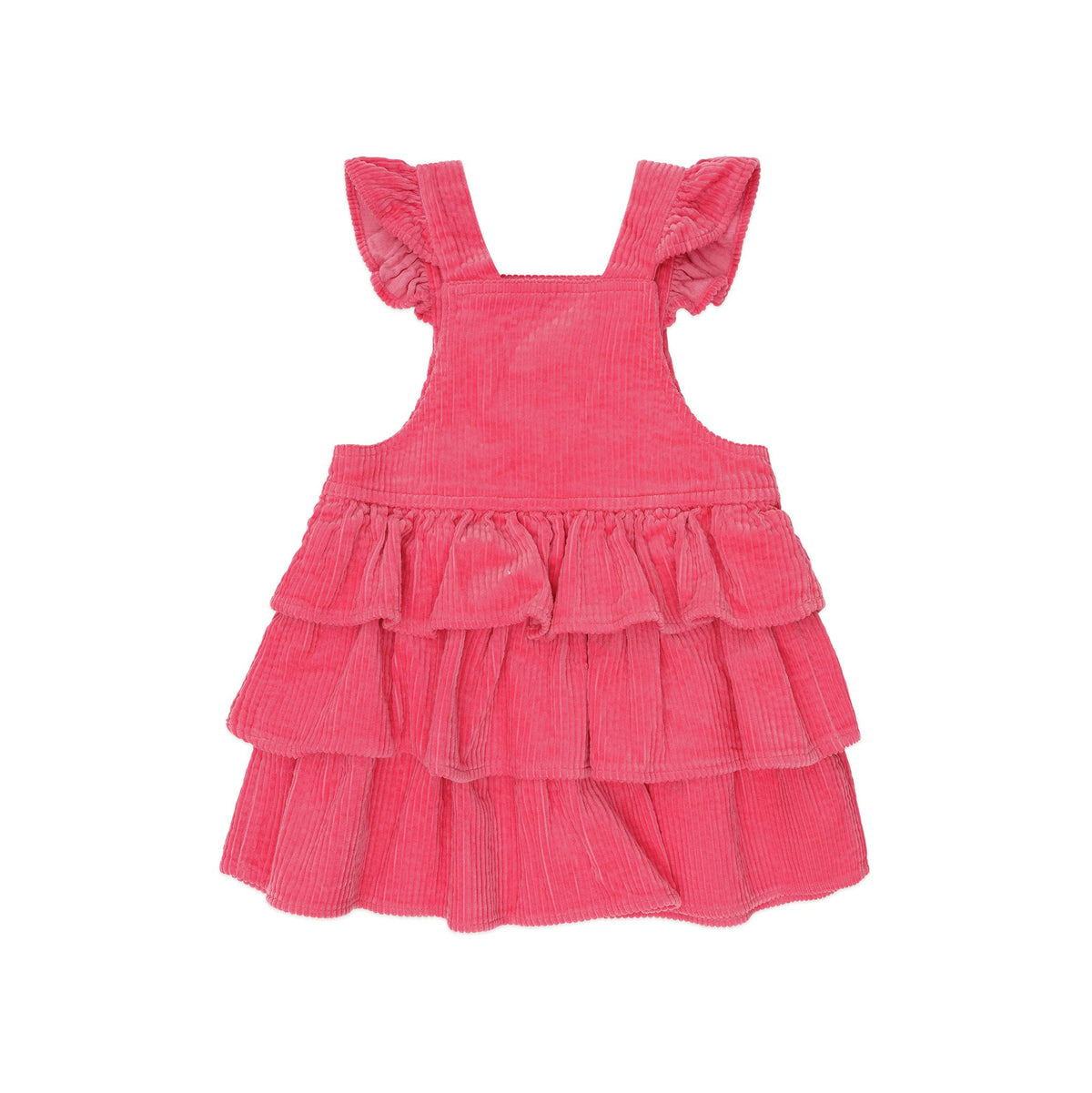 CLASSIC TIERED CORD PINAFORE | CHERRY