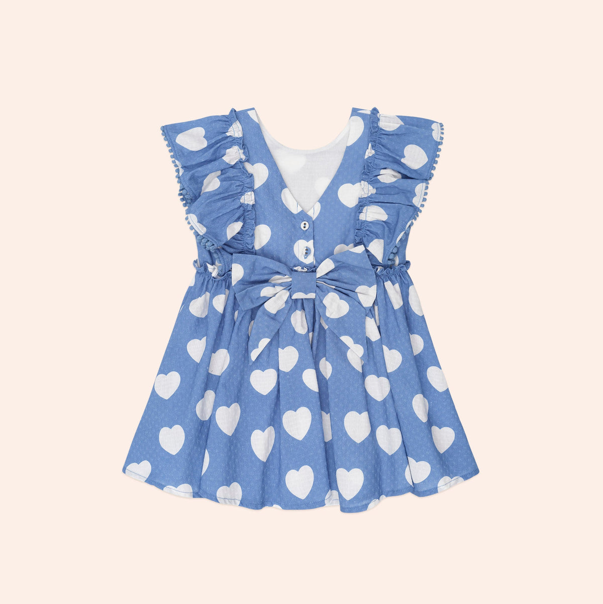 FRILL HEART BOW DRESS