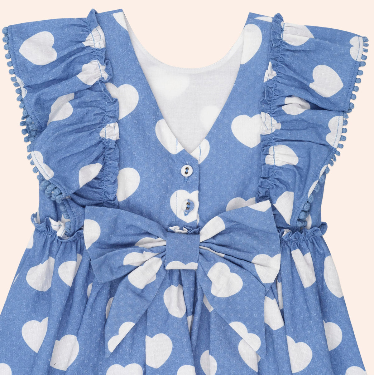 FRILL HEART BOW DRESS