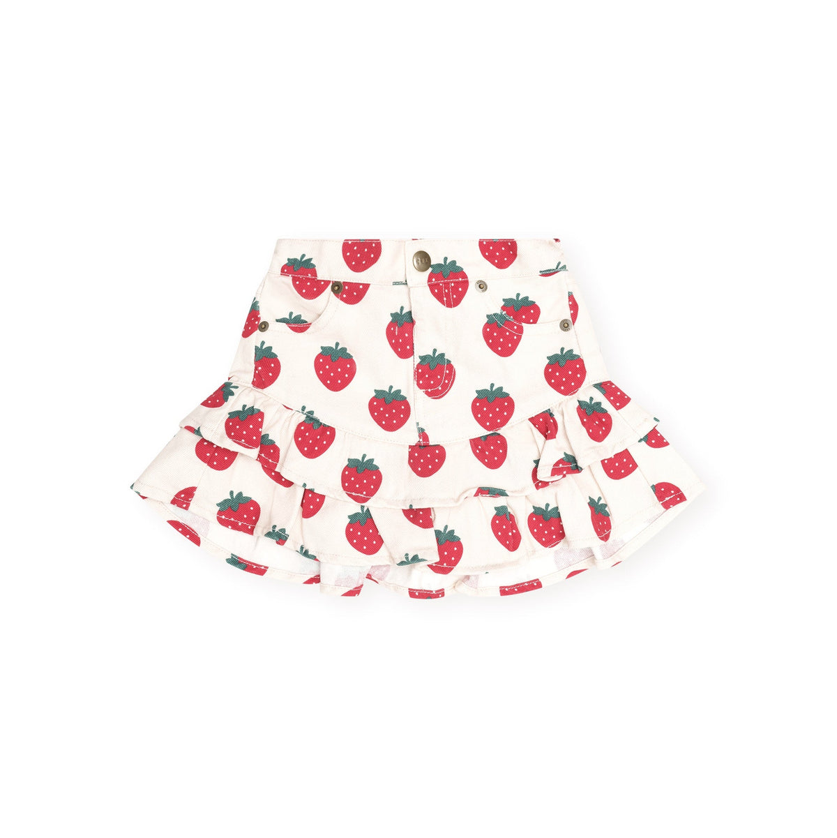 STRAWBERRY TIERED SKIRT