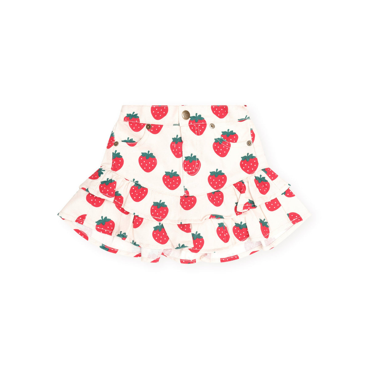 STRAWBERRY TIERED SKIRT