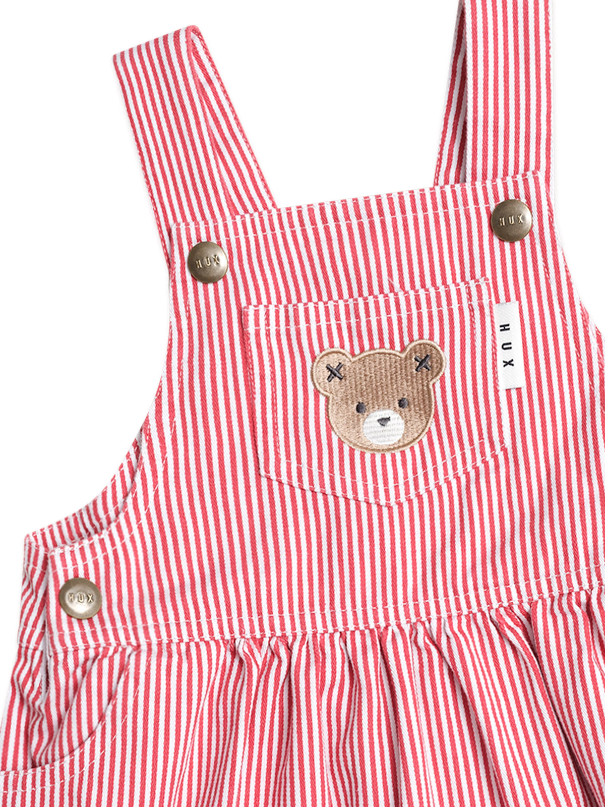 Chill Red Stripe Pinafore Dress