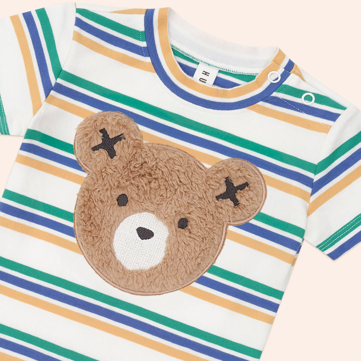 FURRY HUXBEAR COLLEGE STRIPE TEE