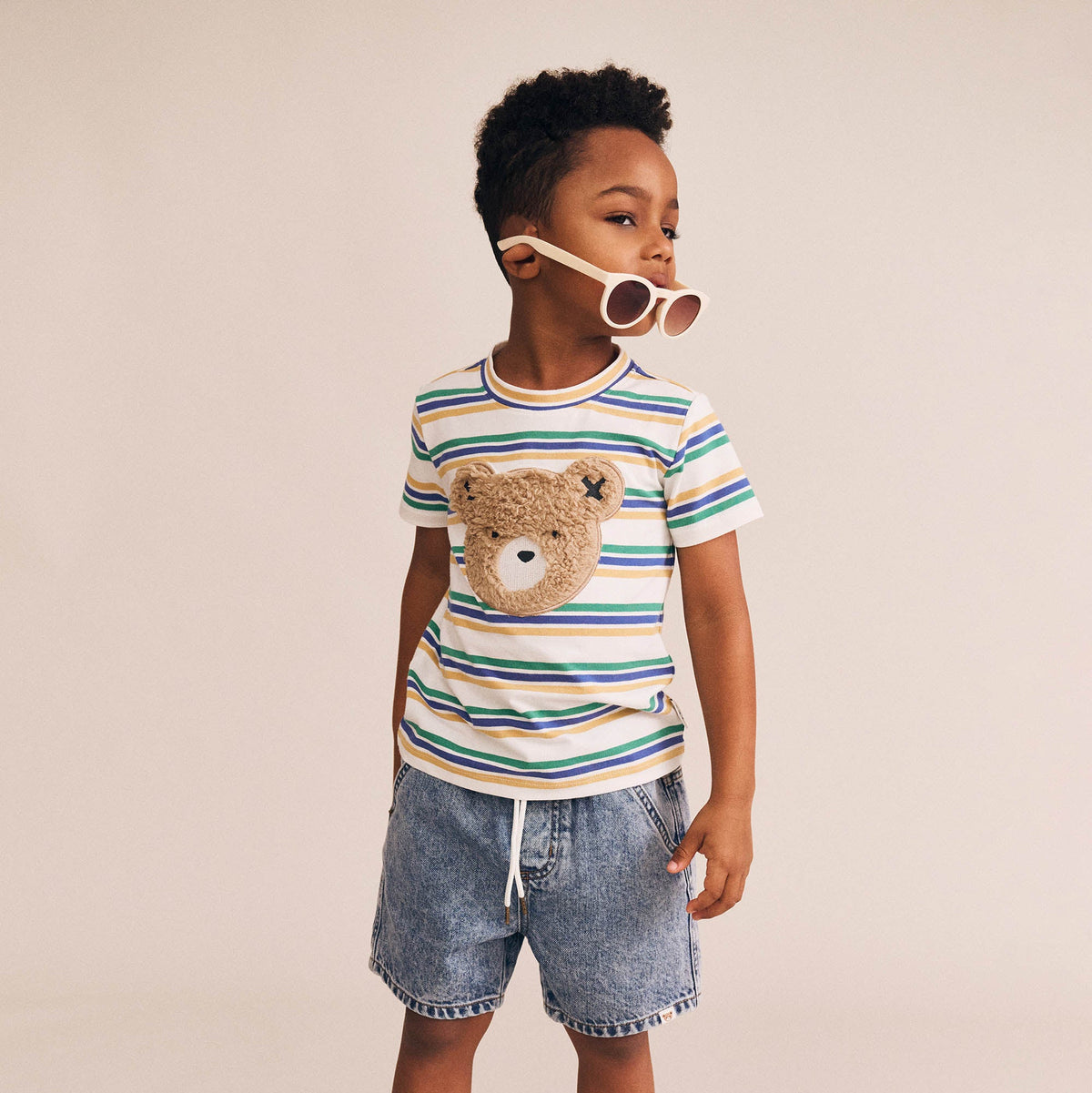FURRY HUXBEAR COLLEGE STRIPE TEE