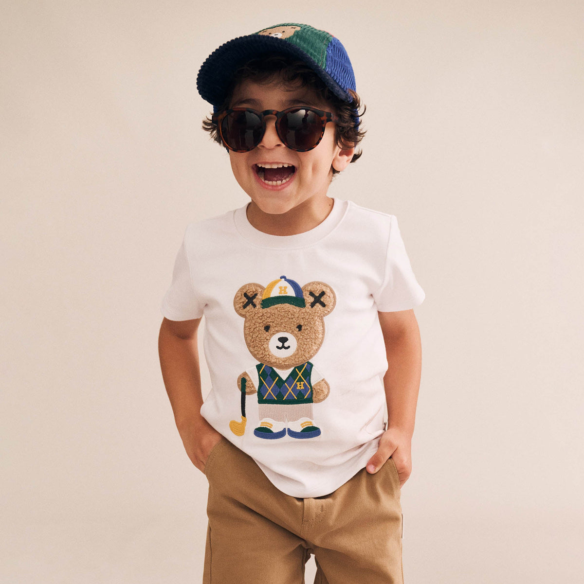 GOLFER HUX WHITE TEE