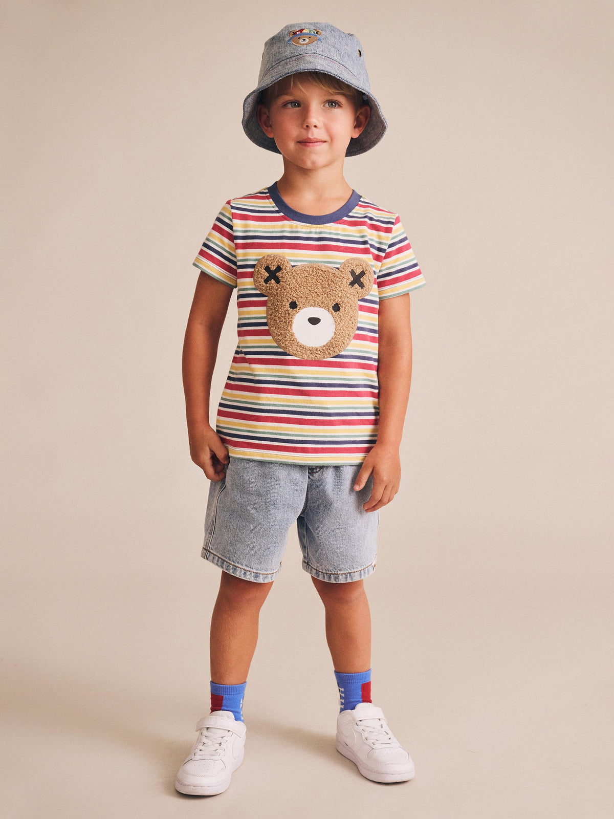 Furry Huxbear Vintage Stripe