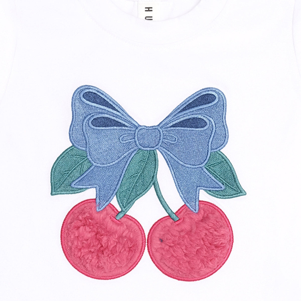 STRAWBERRY BOW FRILL TEE
