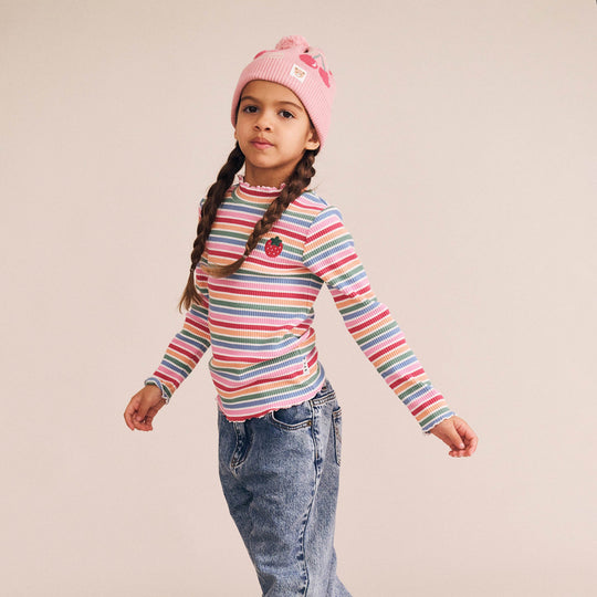 TUTTI FRUTTI STRIPE RIB SKIVVY