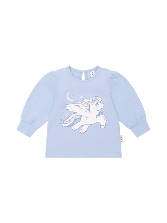 Celestial Unicorn Puff Sleeve Top