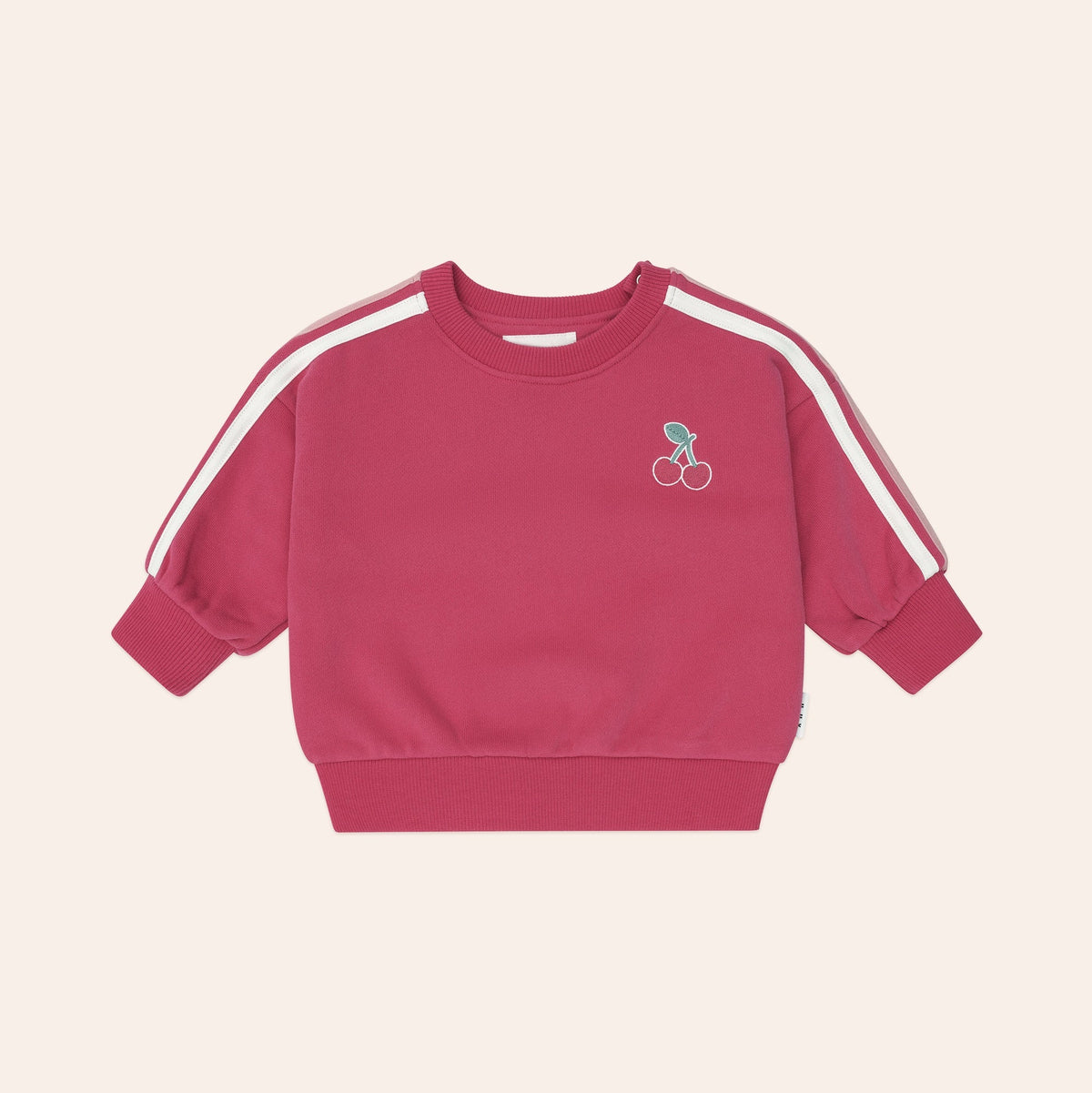 CHERRY RACER STRIPE SWEATSHIRT