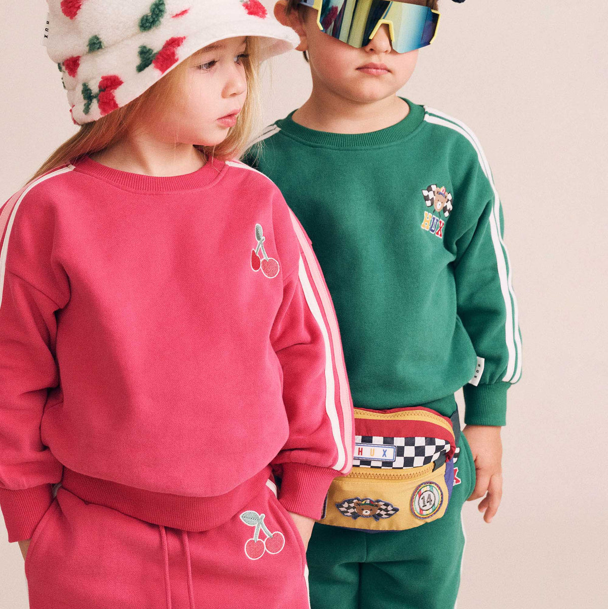 CHERRY RACER STRIPE SWEATSHIRT