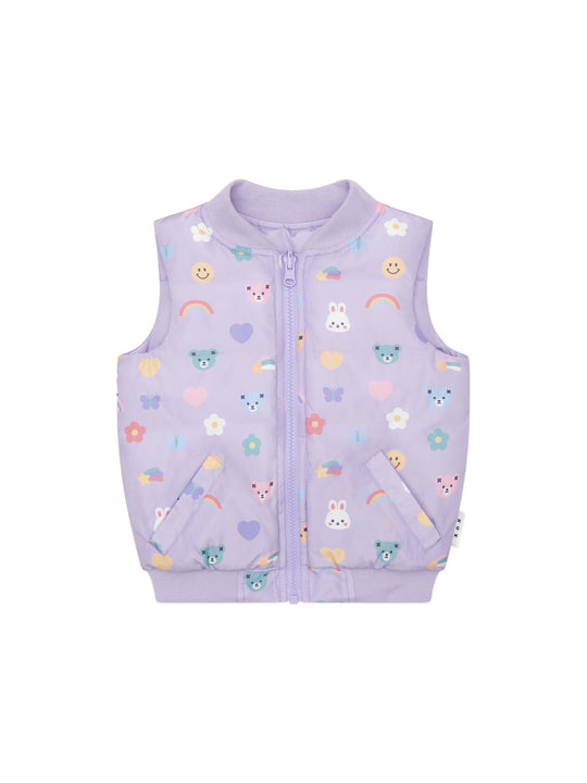 Hux Emoji Reversible Puffer Vest