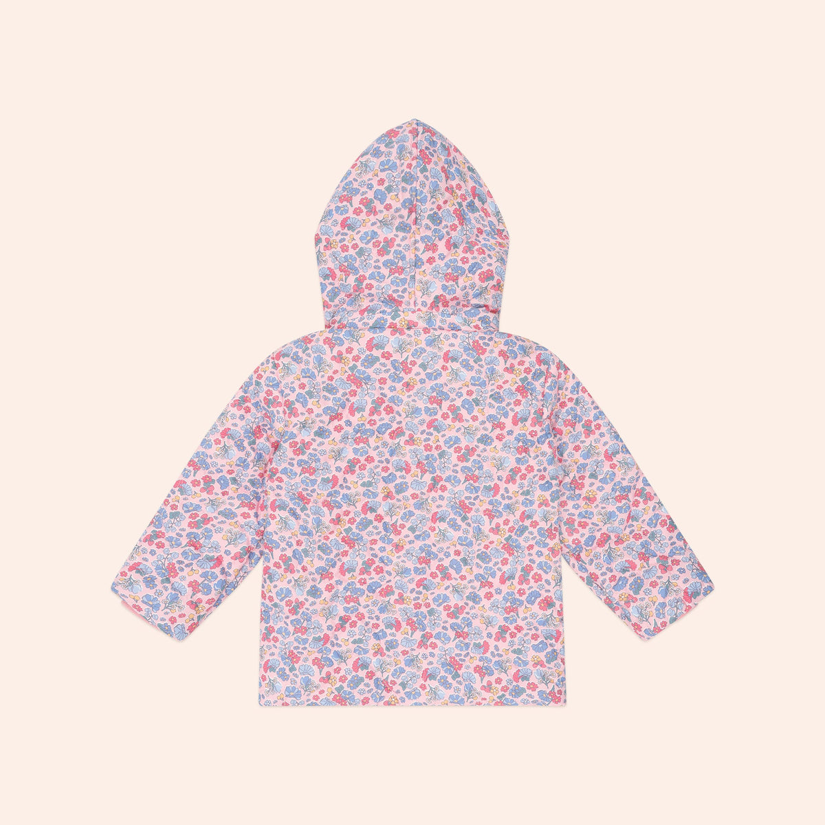 HEART FLORAL QUILTED PUFFER JACKET